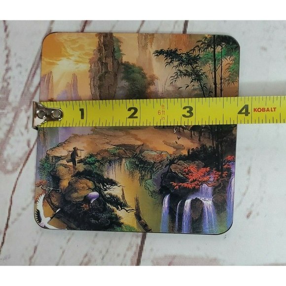 Enhance Your Home Décor with a Set of 6 Decorative Coasters Featuring Beautiful - Picture 6 of 12